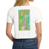 Race Car Track Funny Parent Trap Women's Crop Top Tee