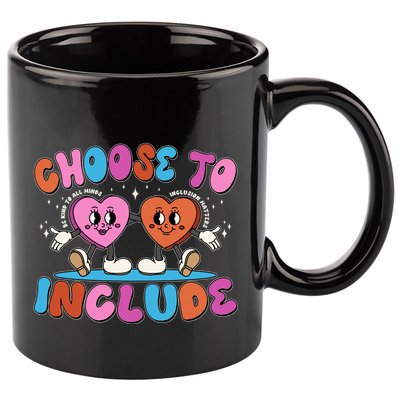 Retro Choose To Include 11oz C Handle Ceramic Mug