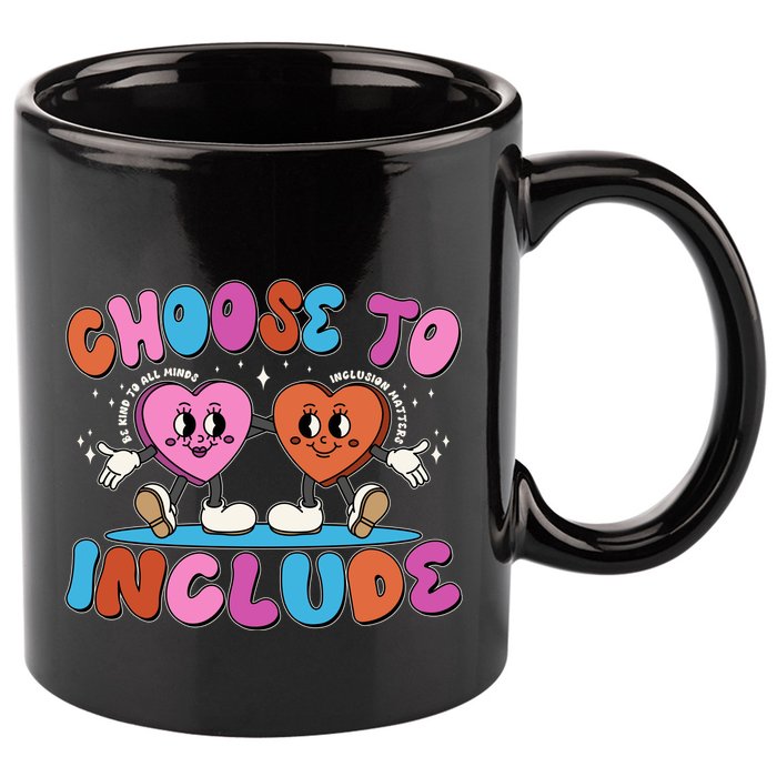 Retro Choose To Include 11oz C Handle Ceramic Mug