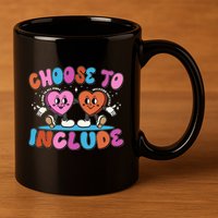 Retro Choose To Include 11oz C Handle Ceramic Mug