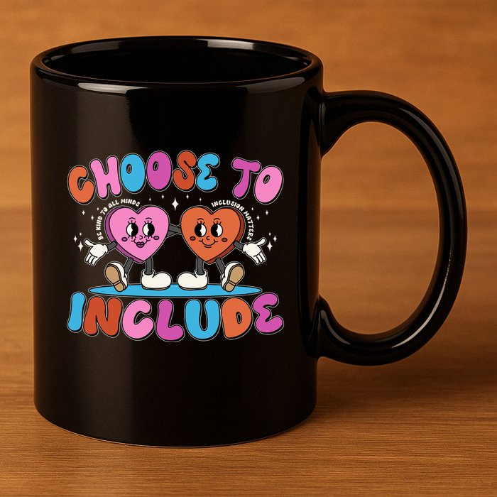 Retro Choose To Include 11oz C Handle Ceramic Mug