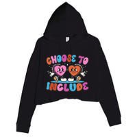 Retro Choose To Include Crop Fleece Hoodie