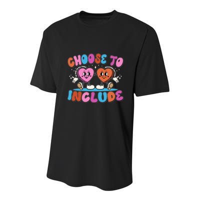 Retro Choose To Include Youth Performance Sprint T-Shirt