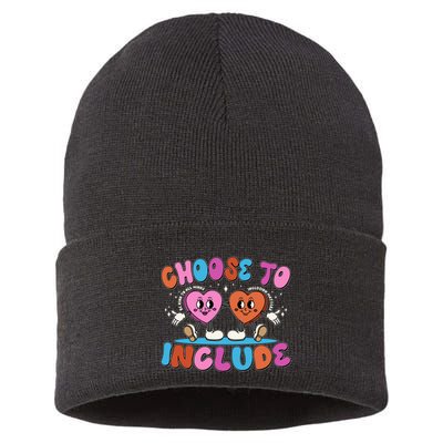 Retro Choose To Include Sustainable Knit Beanie