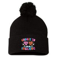 Retro Choose To Include Pom Pom 12in Knit Beanie