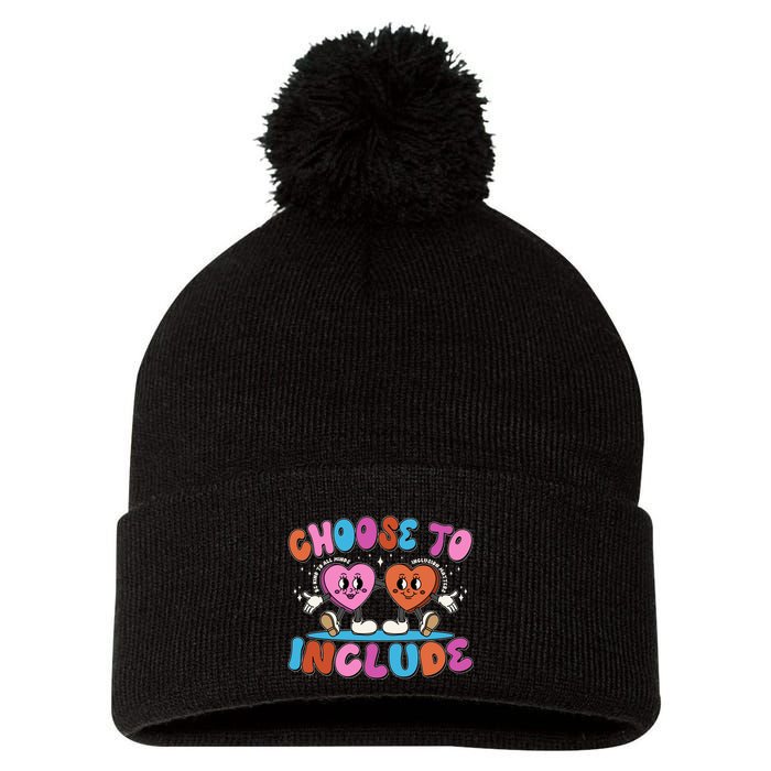 Retro Choose To Include Pom Pom 12in Knit Beanie