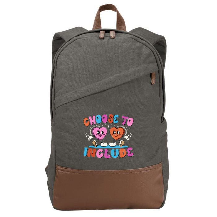 Retro Choose To Include Cotton Canvas Backpack