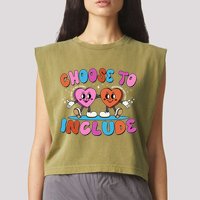 Retro Choose To Include Garment-Dyed Women's Muscle Tee