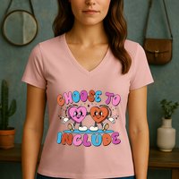 Retro Choose To Include Women's V-Neck T-Shirt