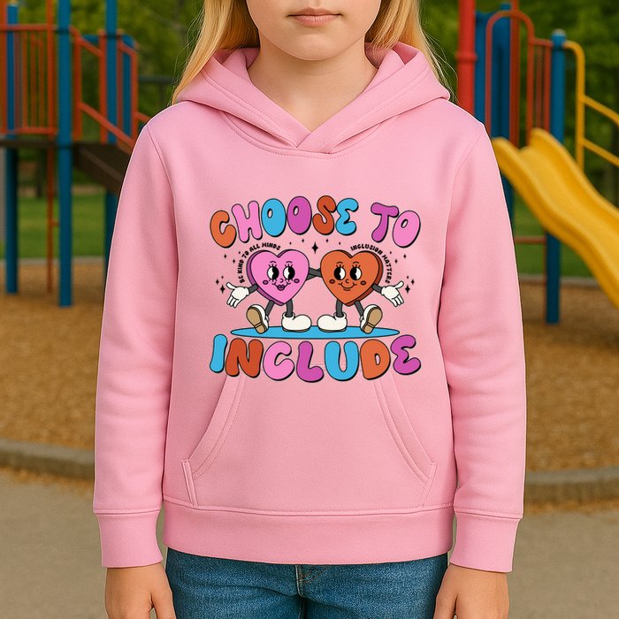 Retro Choose To Include Kids Hoodie