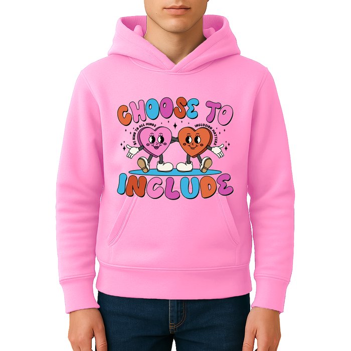 Retro Choose To Include Kids Hoodie
