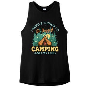 Retro Camping T Ladies PosiCharge Tri-Blend Wicking Tank