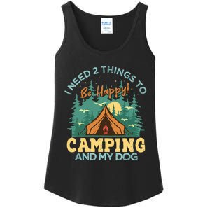 Retro Camping T Ladies Essential Tank