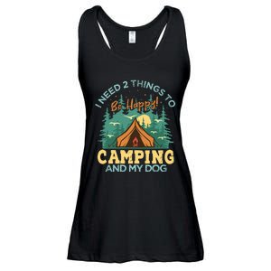 Retro Camping T Ladies Essential Flowy Tank