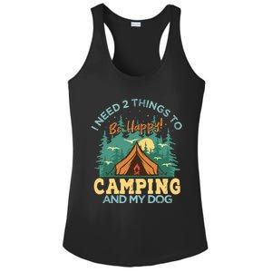 Retro Camping T Ladies PosiCharge Competitor Racerback Tank