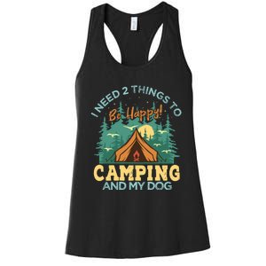 Retro Camping T Women's Racerback Tank