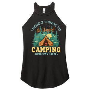 Retro Camping T Women's Perfect Tri Rocker Tank