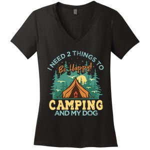 Retro Camping T Women's V-Neck T-Shirt