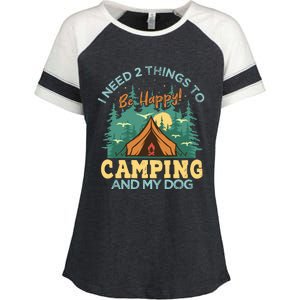 Retro Camping T Enza Ladies Jersey Colorblock Tee