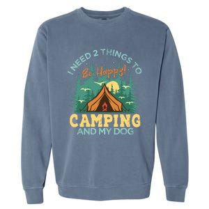 Retro Camping T Garment-Dyed Sweatshirt