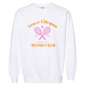 Retro Champagne Tennis Club Garment-Dyed Sweatshirt