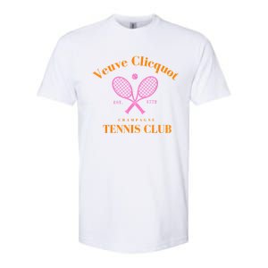 Retro Champagne Tennis Club Softstyle CVC T-Shirt