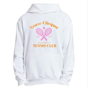 Retro Champagne Tennis Club Urban Pullover Hoodie