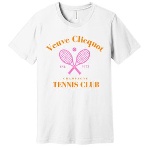 Retro Champagne Tennis Club Premium T-Shirt