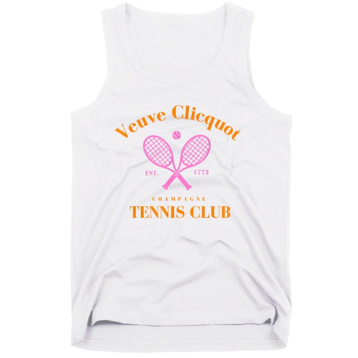 Retro Champagne Tennis Club Tank Top