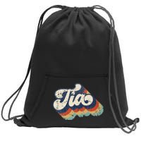 Retro Cute Tia For Auntie Best Tia Ever Aunt Sweatshirt Cinch Pack Bag