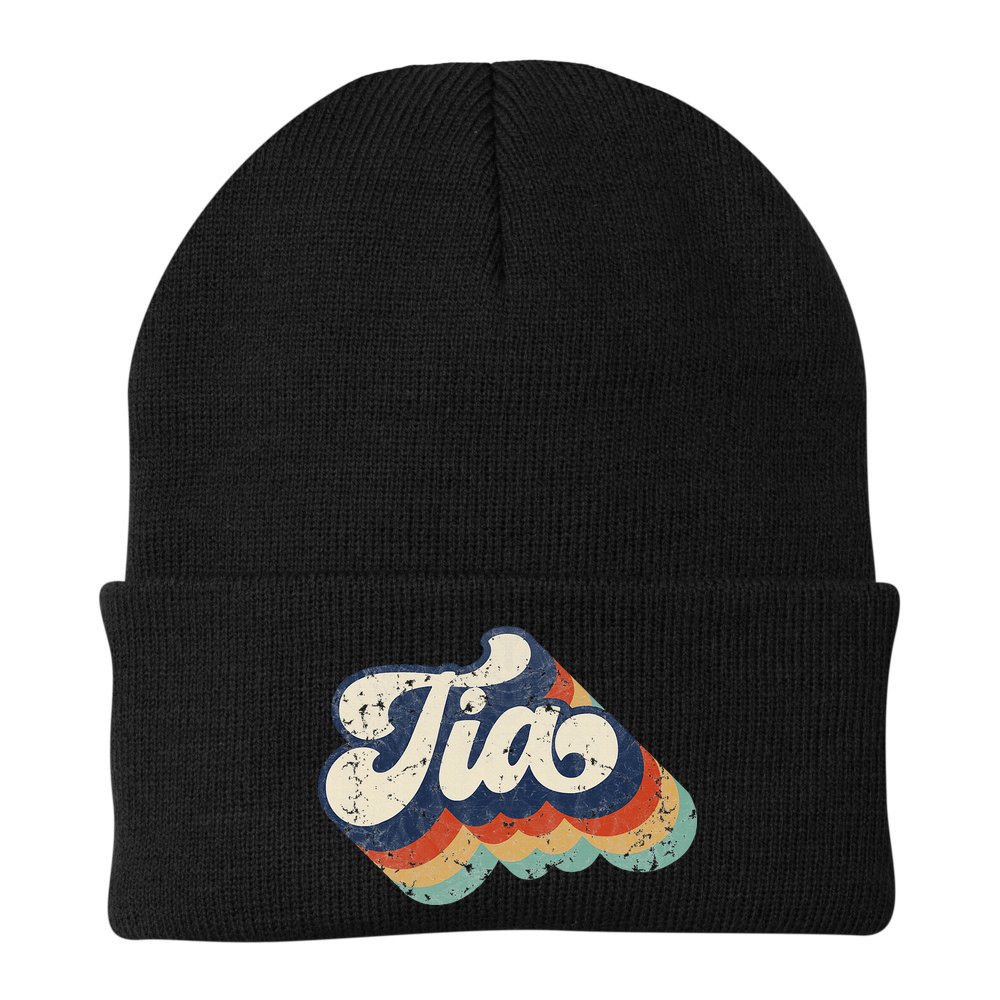 Retro Cute Tia For Auntie Best Tia Ever Aunt Beanie
