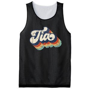 Retro Cute Tia For Auntie Best Tia Ever Aunt Mesh Reversible Basketball Jersey Tank