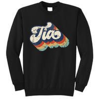 Retro Cute Tia For Auntie Best Tia Ever Aunt Tall Sweatshirt