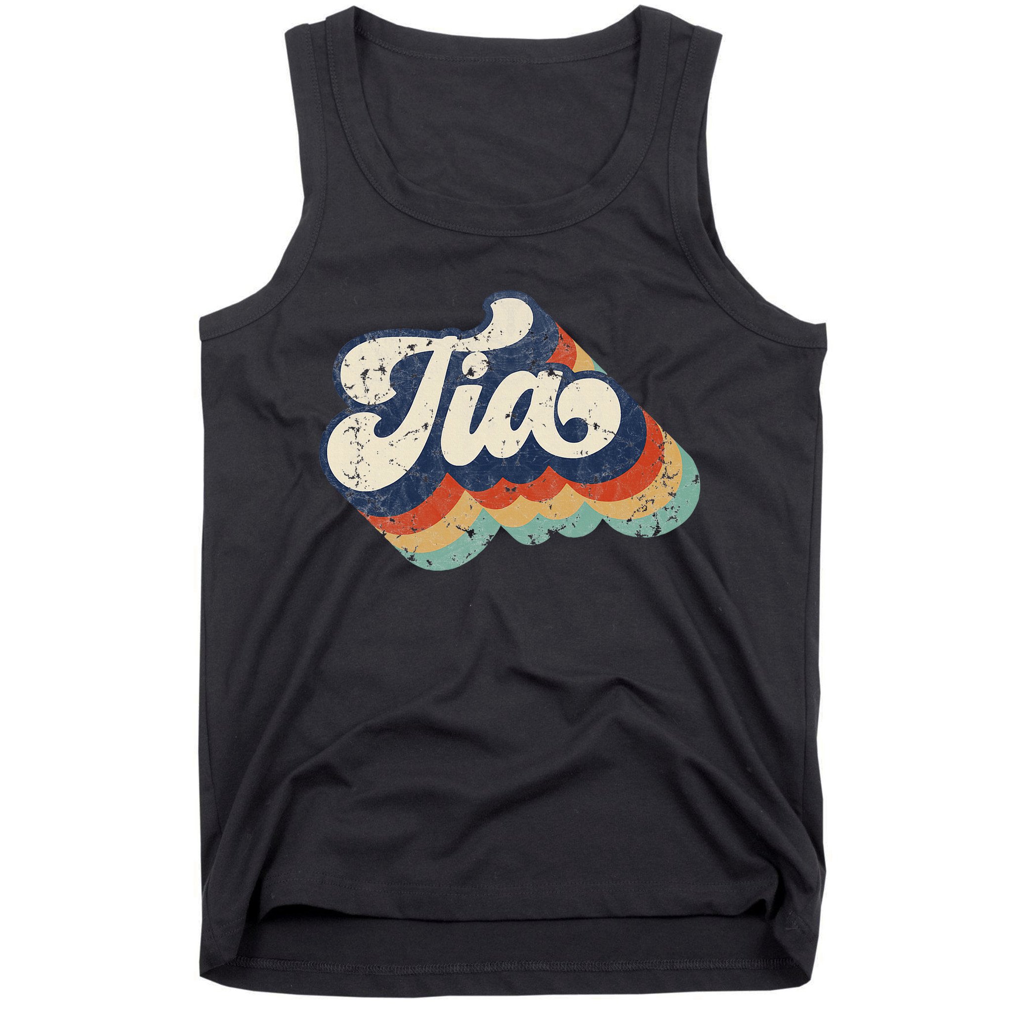 Retro Cute Tia For Auntie Best Tia Ever Aunt Tank Top