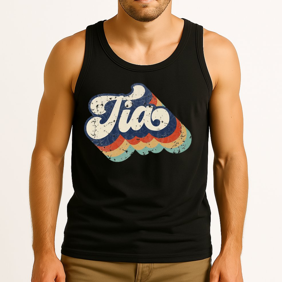 Retro Cute Tia For Auntie Best Tia Ever Aunt Tank Top