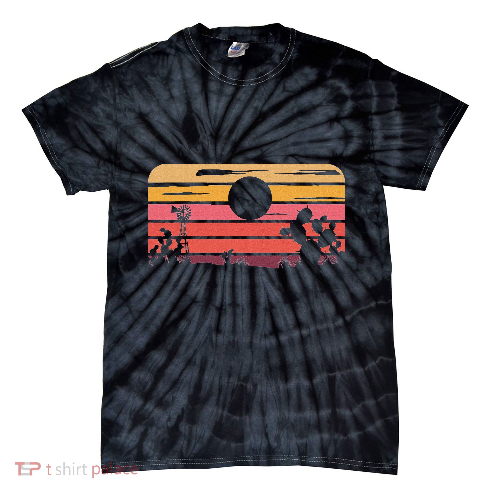 Retro Country Texas Tie-Dye T-Shirt