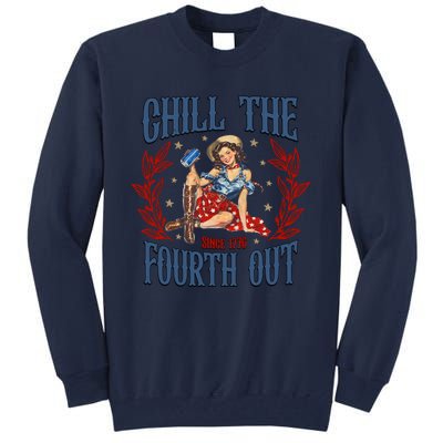 Retro Chill The Fourth Out Since 1776 Tall Sweatshirt