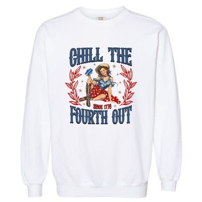 Retro Chill The Fourth Out Since 1776 Garment-Dyed Sweatshirt