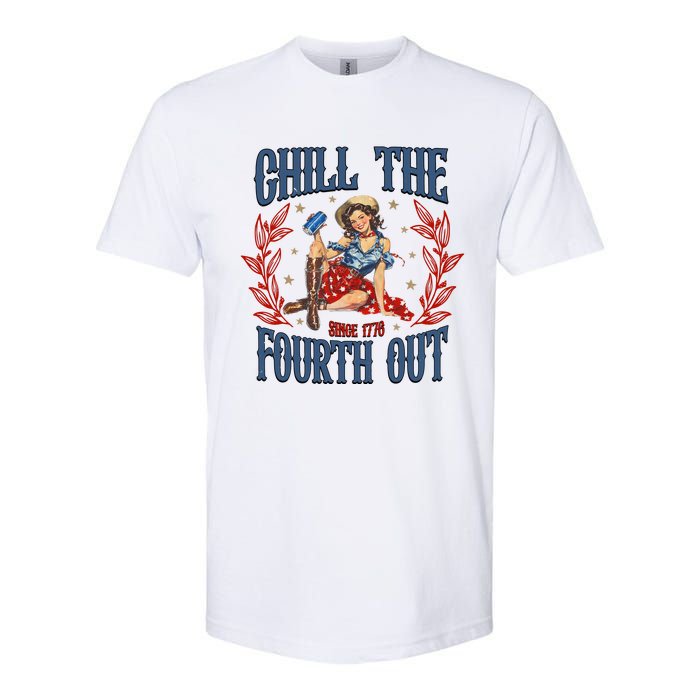 Retro Chill The Fourth Out Since 1776 Softstyle CVC T-Shirt