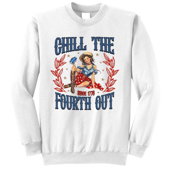 Retro Chill The Fourth Out Since 1776 Sweatshirt