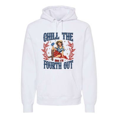 Retro Chill The Fourth Out Since 1776 Premium Hoodie