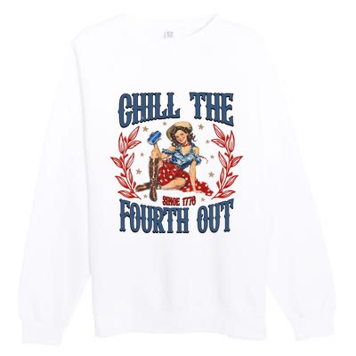 Retro Chill The Fourth Out Since 1776 Premium Crewneck Sweatshirt