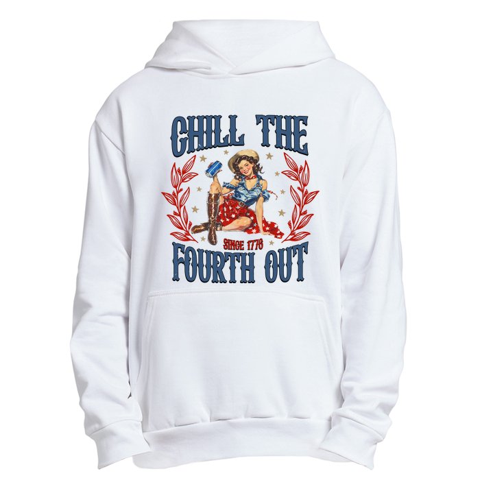 Retro Chill The Fourth Out Since 1776 Urban Pullover Hoodie