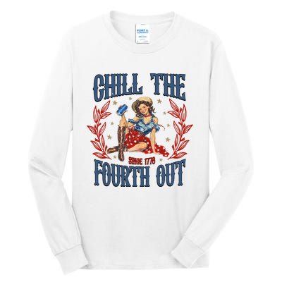 Retro Chill The Fourth Out Since 1776 Tall Long Sleeve T-Shirt