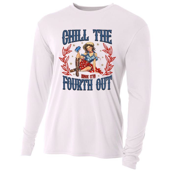 Retro Chill The Fourth Out Since 1776 Cooling Performance Long Sleeve Crew