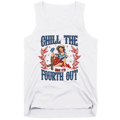 Retro Chill The Fourth Out Since 1776 Tank Top