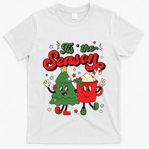 Retro Christmas Tis The Season Christmas Tree Coffee Latte T-Shirt