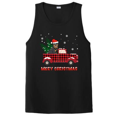 Rottweilers Christmas Truck Tree Mom Dad Dog Gift PosiCharge Competitor Tank