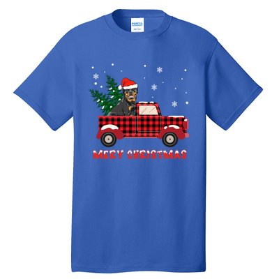 Rottweilers Christmas Truck Tree Mom Dad Dog Gift Tall T-Shirt