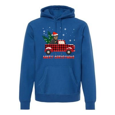 Rottweilers Christmas Truck Tree Mom Dad Dog Gift Premium Hoodie